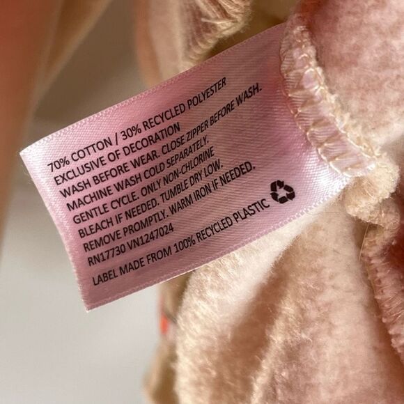 Lego Sz XS Zip Up Sweatshirt Colorblock Stripes Tan Purple Red Orange - Picture 12 of 13